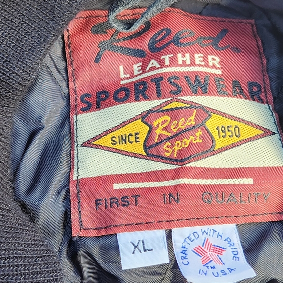 Reed Leather Sportswear Vintage Varsity Jacket XL - Picture 4 of 8